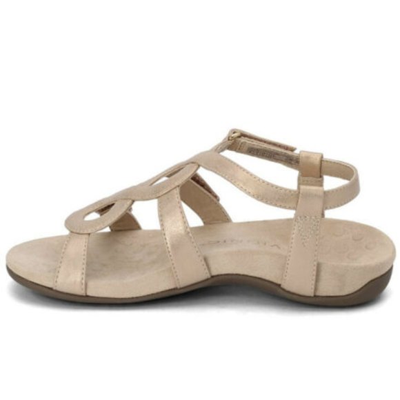 Vionic Orthotic Strappy Jodie Rose Gold Sandal - Picture 4 of 16